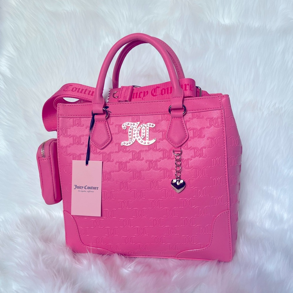 Juicy Couture Bold Pink Satchel NWT